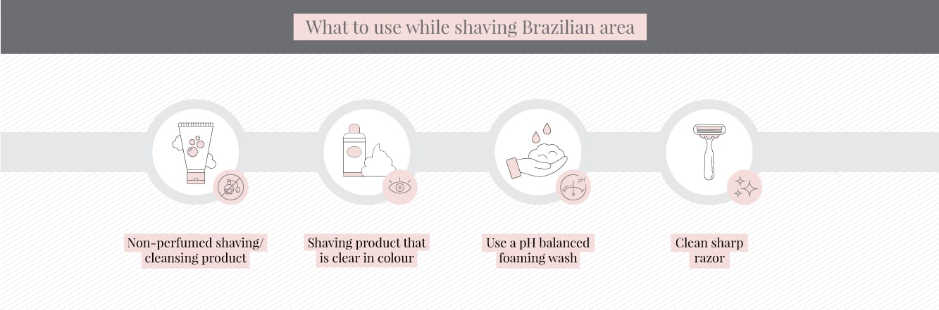 What to do while shaving Brazilian bikini for laser hair removal