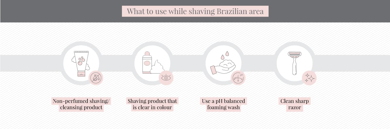 What to do while shaving Brazilian bikini for laser hair removal 