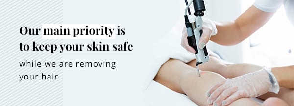Avoid sunbeds during laser hair removal treatment