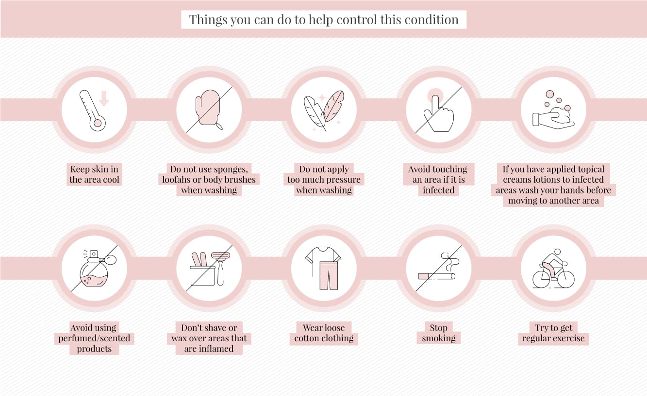 Things you can do to help control hidradenitis suppurativa