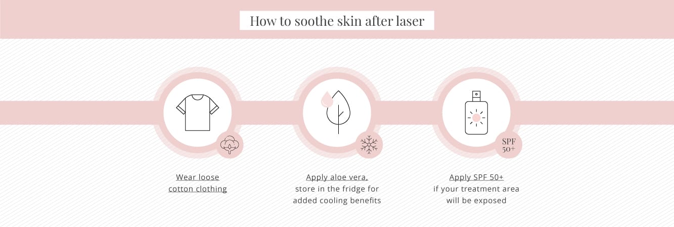 How to soothe skin after laser hair removal treatment 